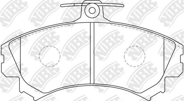 NiBK PN3090 - Brake Pad Set, disc brake autospares.lv