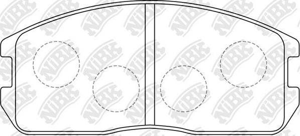 NiBK PN3089 - Brake Pad Set, disc brake autospares.lv