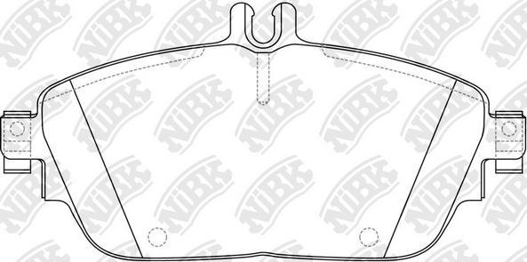 NiBK PN31009 - Brake Pad Set, disc brake autospares.lv