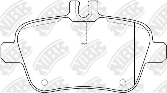 NiBK PN31010W - Brake Pad Set, disc brake autospares.lv