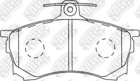 NiBK PN3102 - Brake Pad Set, disc brake autospares.lv