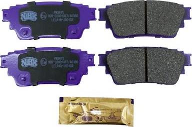 NiBK PN3815 - Brake Pad Set, disc brake autospares.lv