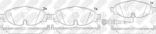 NiBK PN33005W - Brake Pad Set, disc brake autospares.lv