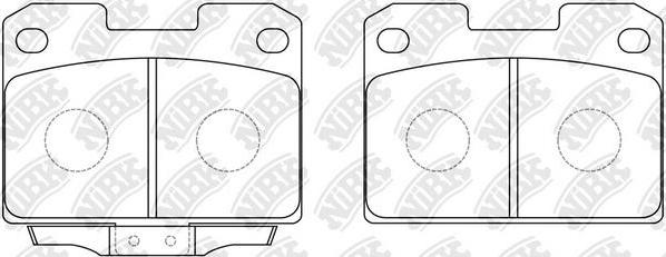 NiBK PN3338 - Brake Pad Set, disc brake autospares.lv