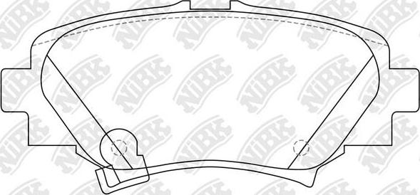 NiBK PN25004 - Brake Pad Set, disc brake autospares.lv