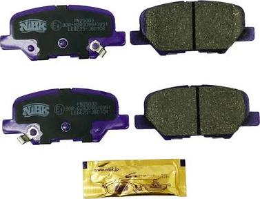 NiBK PN25003 - Brake Pad Set, disc brake autospares.lv