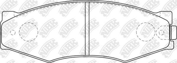 NiBK PN2105 - Brake Pad Set, disc brake autospares.lv