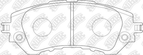 NiBK PN21004 - Brake Pad Set, disc brake autospares.lv