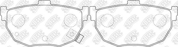 NiBK PN2130 - Brake Pad Set, disc brake autospares.lv