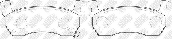 NiBK PN2131 - Brake Pad Set, disc brake autospares.lv