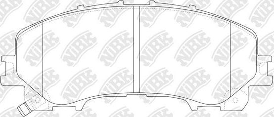 NiBK PN2808 - Brake Pad Set, disc brake autospares.lv