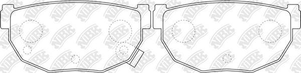 NiBK PN2377 - Brake Pad Set, disc brake autospares.lv