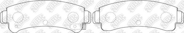 NiBK PN2283 - Brake Pad Set, disc brake autospares.lv