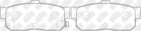 NiBK PN2224 - Brake Pad Set, disc brake autospares.lv