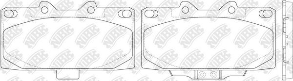 NiBK PN7463S - High Performance Brake Pad Set autospares.lv