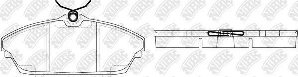 NiBK PN73001 - Brake Pad Set, disc brake autospares.lv