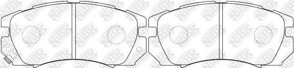 NiBK PN7247 - Brake Pad Set, disc brake autospares.lv