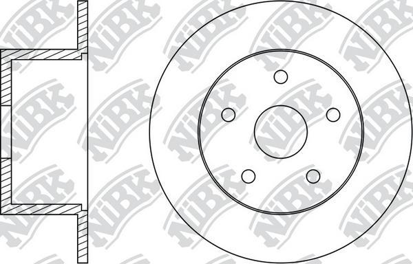 NiBK RN43004 - Brake Disc autospares.lv