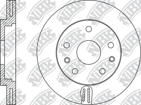 NiBK RN43005 - Brake Disc autospares.lv