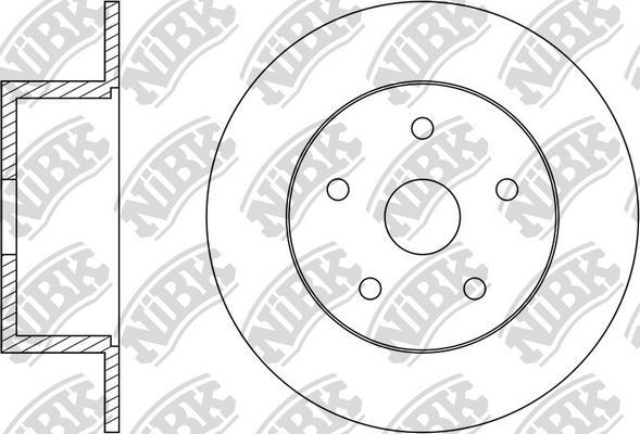 NiBK RN43006 - Brake Disc autospares.lv