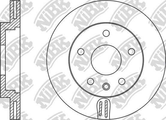 NiBK RN43008 - Brake Disc autospares.lv