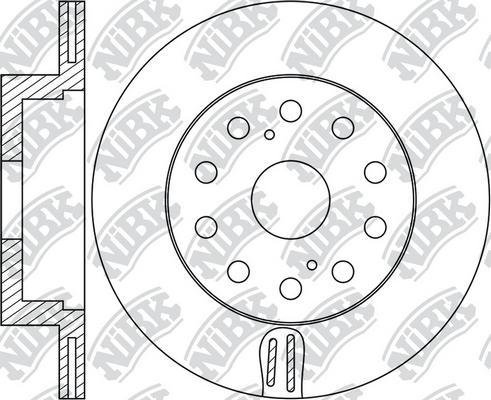 NiBK RN1980 - Brake Disc autospares.lv