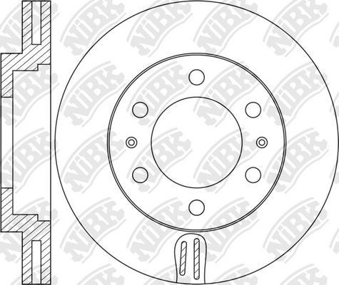 NiBK RN1457 - Brake Disc autospares.lv