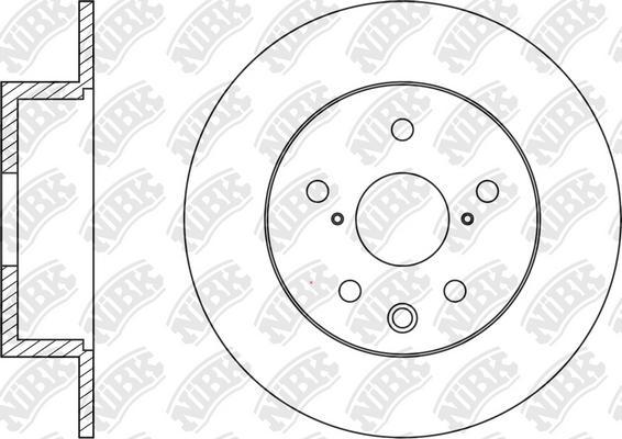 NiBK RN1438 - Brake Disc autospares.lv