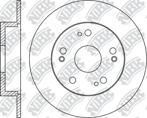 NiBK RN1425 - Brake Disc autospares.lv