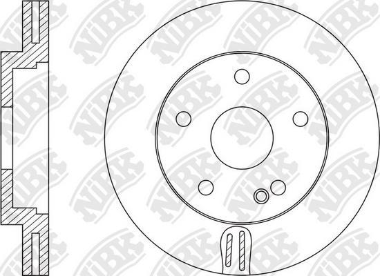 NiBK RN1596 - Brake Disc autospares.lv