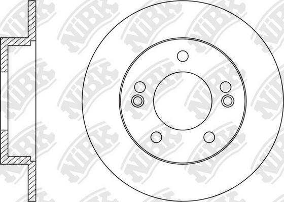 NiBK RN1549 - Brake Disc autospares.lv