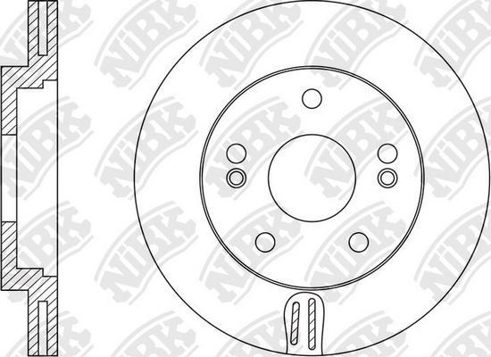 NiBK RN1548 - Brake Disc autospares.lv