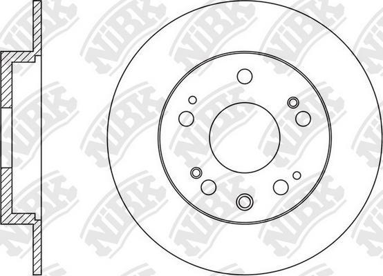 NiBK RN1561 - Brake Disc autospares.lv