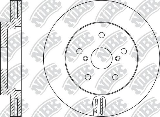 NiBK RN1507 - Brake Disc autospares.lv