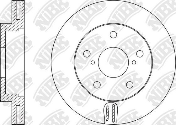 NiBK RN1587 - Brake Disc autospares.lv