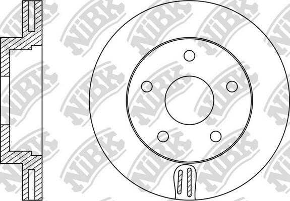 NiBK RN1532 - Brake Disc autospares.lv