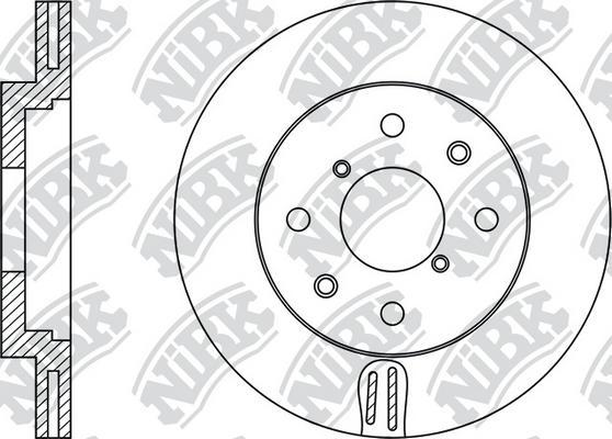 NiBK RN1525 - Brake Disc autospares.lv