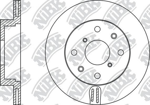 NiBK RN1523 - Brake Disc autospares.lv