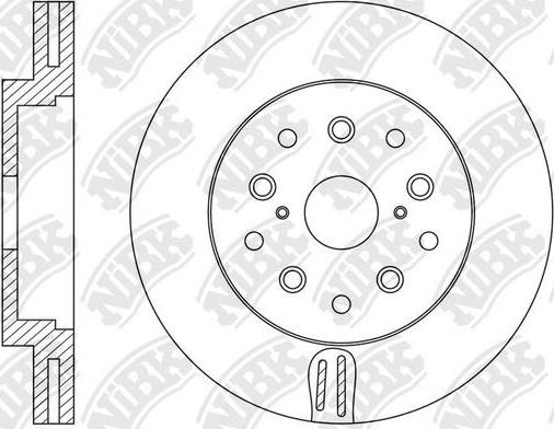 NiBK RN1579DL - Brake Disc autospares.lv