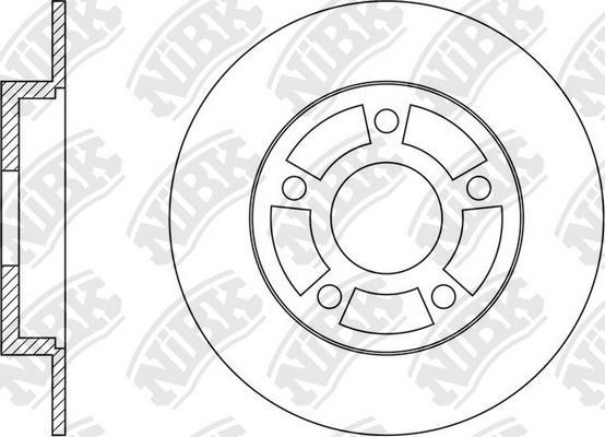 NiBK RN1572H - Brake Disc autospares.lv