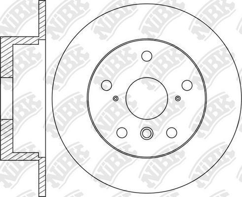 NiBK RN1666 - Brake Disc autospares.lv