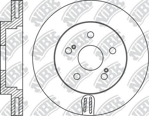 NiBK RN1667 - Brake Disc autospares.lv