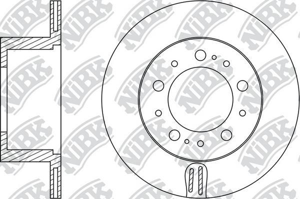 NiBK RN1607 - Brake Disc autospares.lv