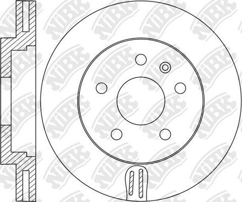 NiBK RN1622 - Brake Disc autospares.lv