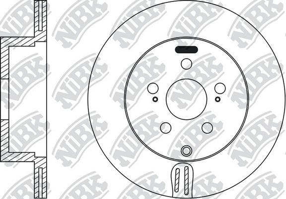 NiBK RN1099 - Brake Disc autospares.lv