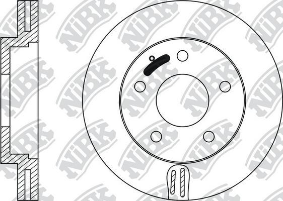 NiBK RN1098 - Brake Disc autospares.lv