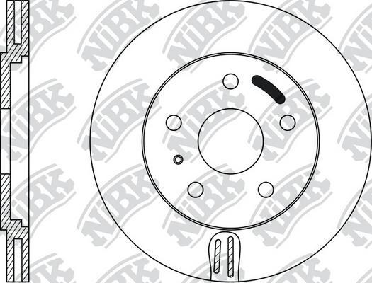 NiBK RN1044 - Brake Disc autospares.lv