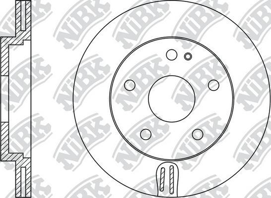 NiBK RN1051 - Brake Disc autospares.lv