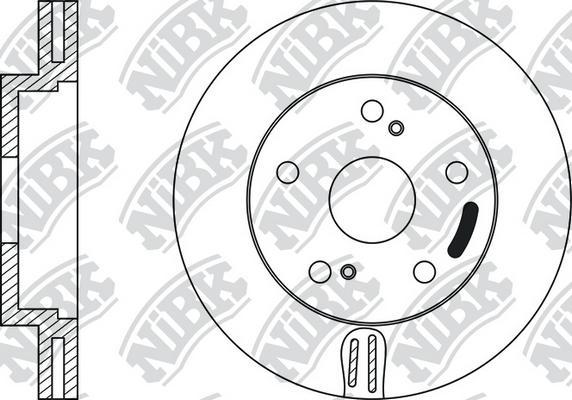 NiBK RN1058 - Brake Disc autospares.lv