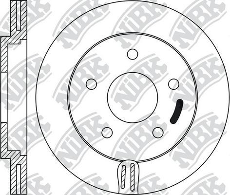 NiBK RN1057 - Brake Disc autospares.lv